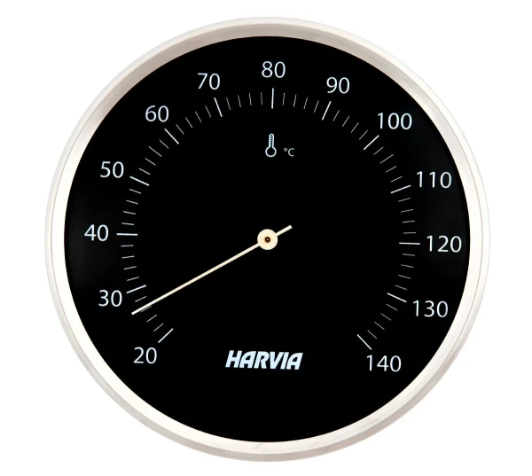 Harvia Termometer, Svart Vedeldade bastuaggregat frilagd
